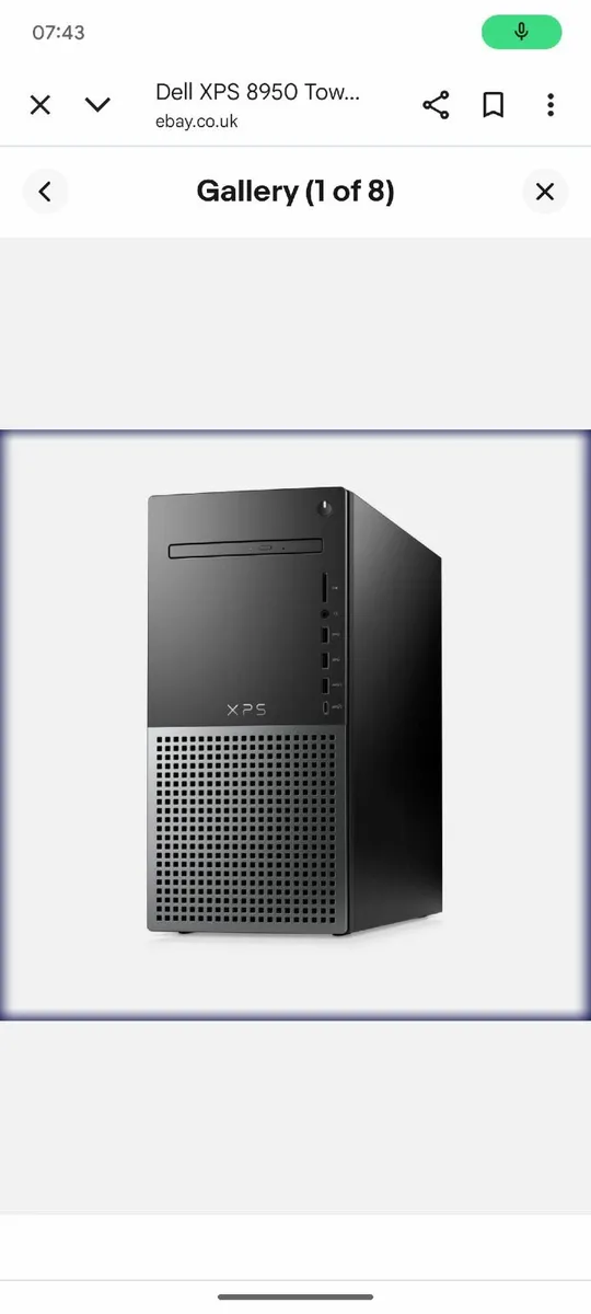 Desktop Setup – Dell XPS 8950, Samsung 27”, Mouse - Image 1