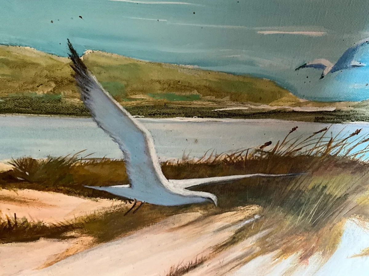 Large Wildlife Painting . Signed - Image 4