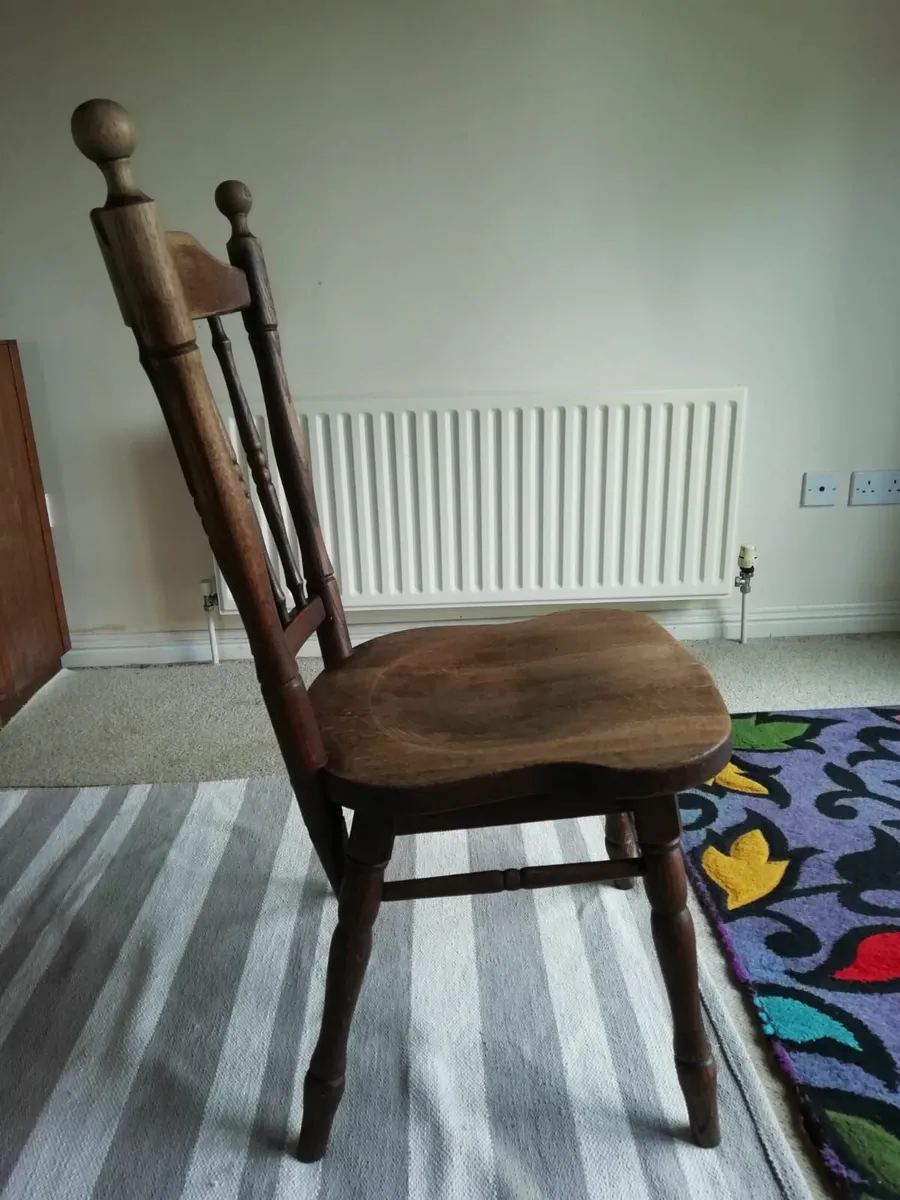 Pair of Dutch Oak chairs - Image 2