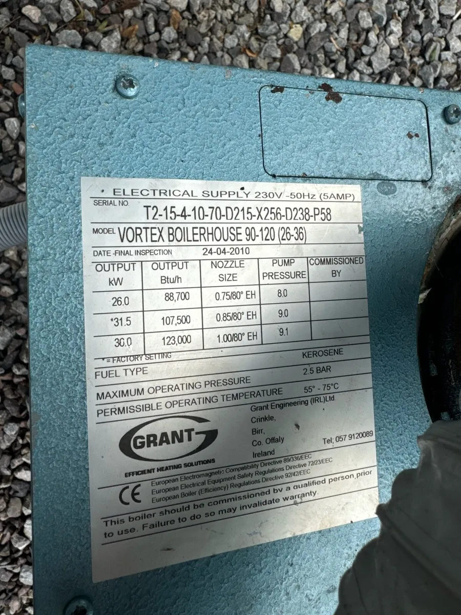 Grant Vortex Condensing Boiler House 90-120 - Image 3