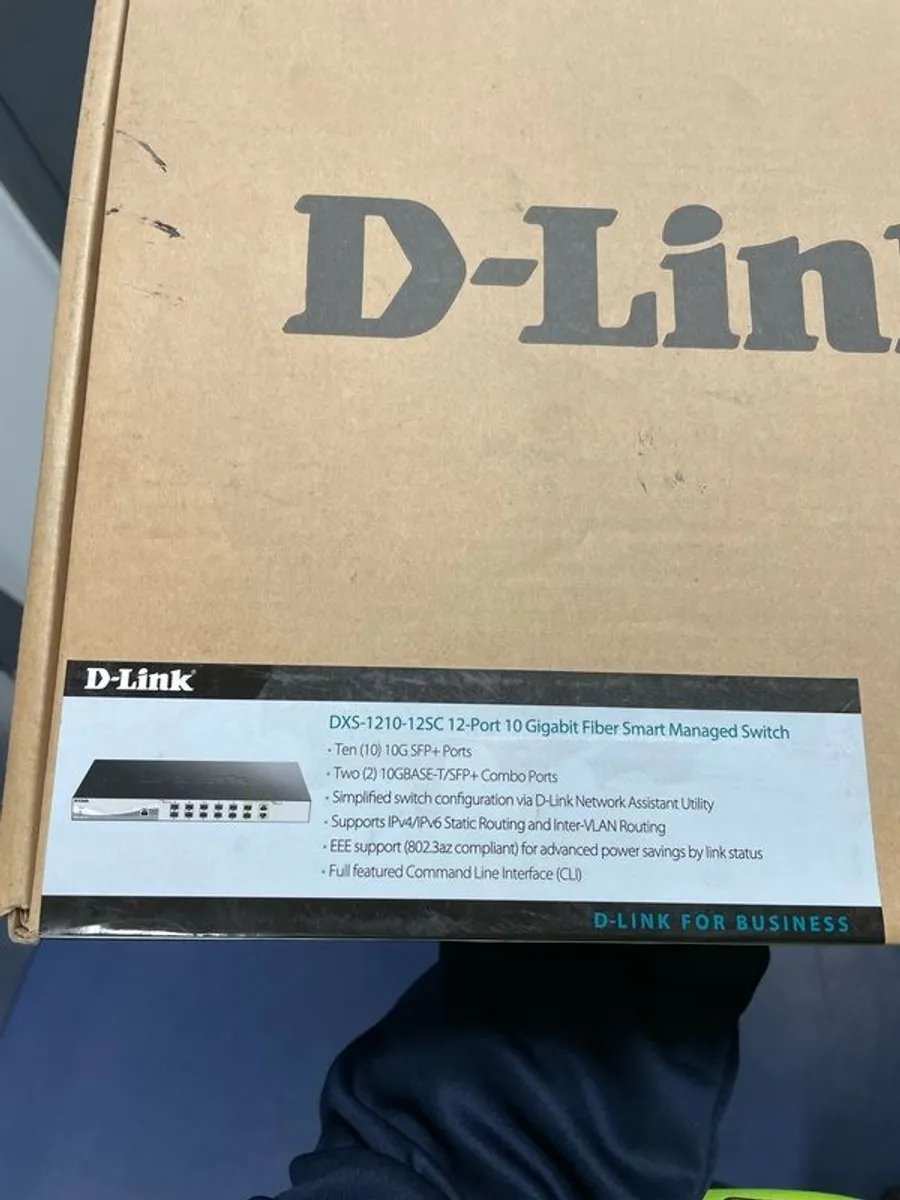 DLINK 10 Gigabit Smart Managed Fiber Switch DXS-1210-12SC - Image 1
