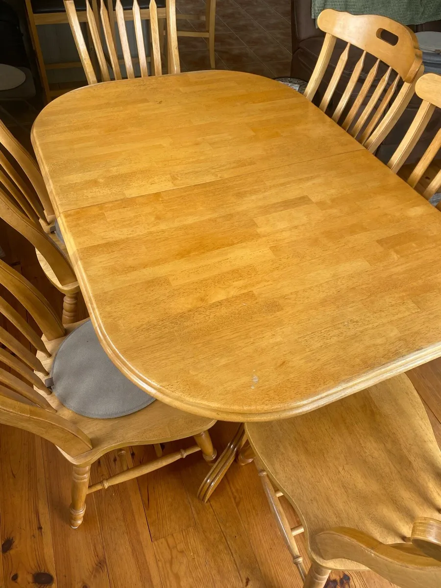 6 Seater Table and Chairs - Image 2