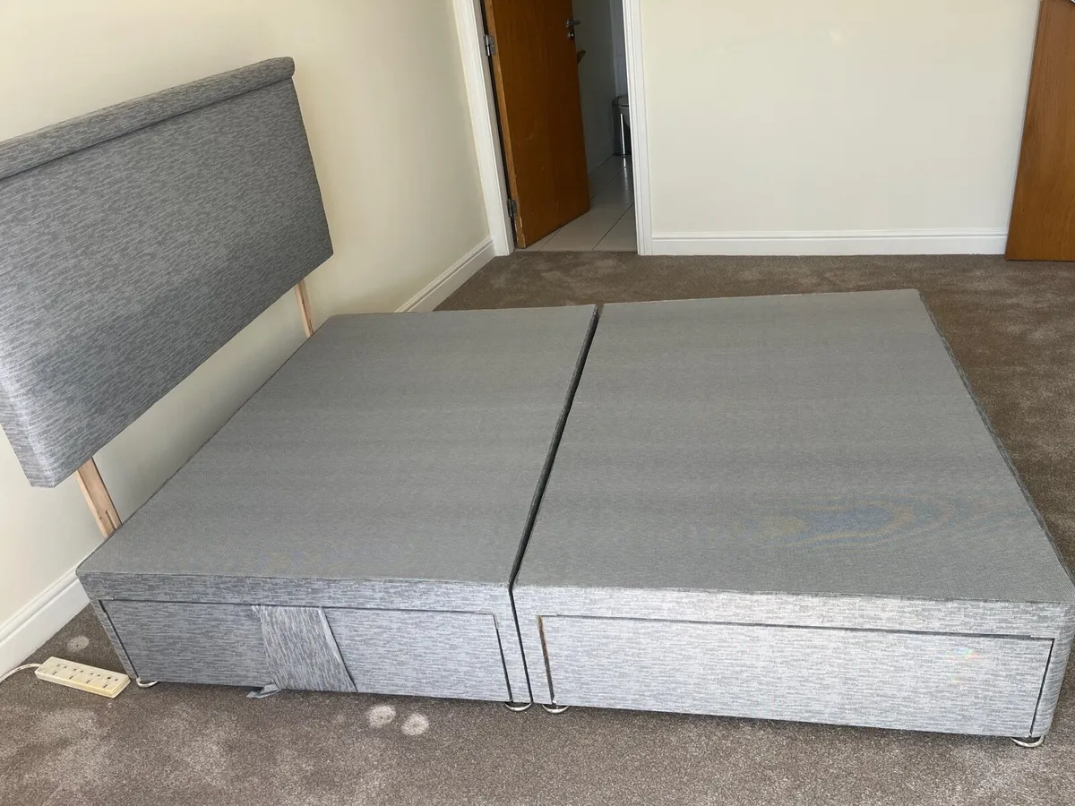 Double Bed base with matching headboard - Image 4