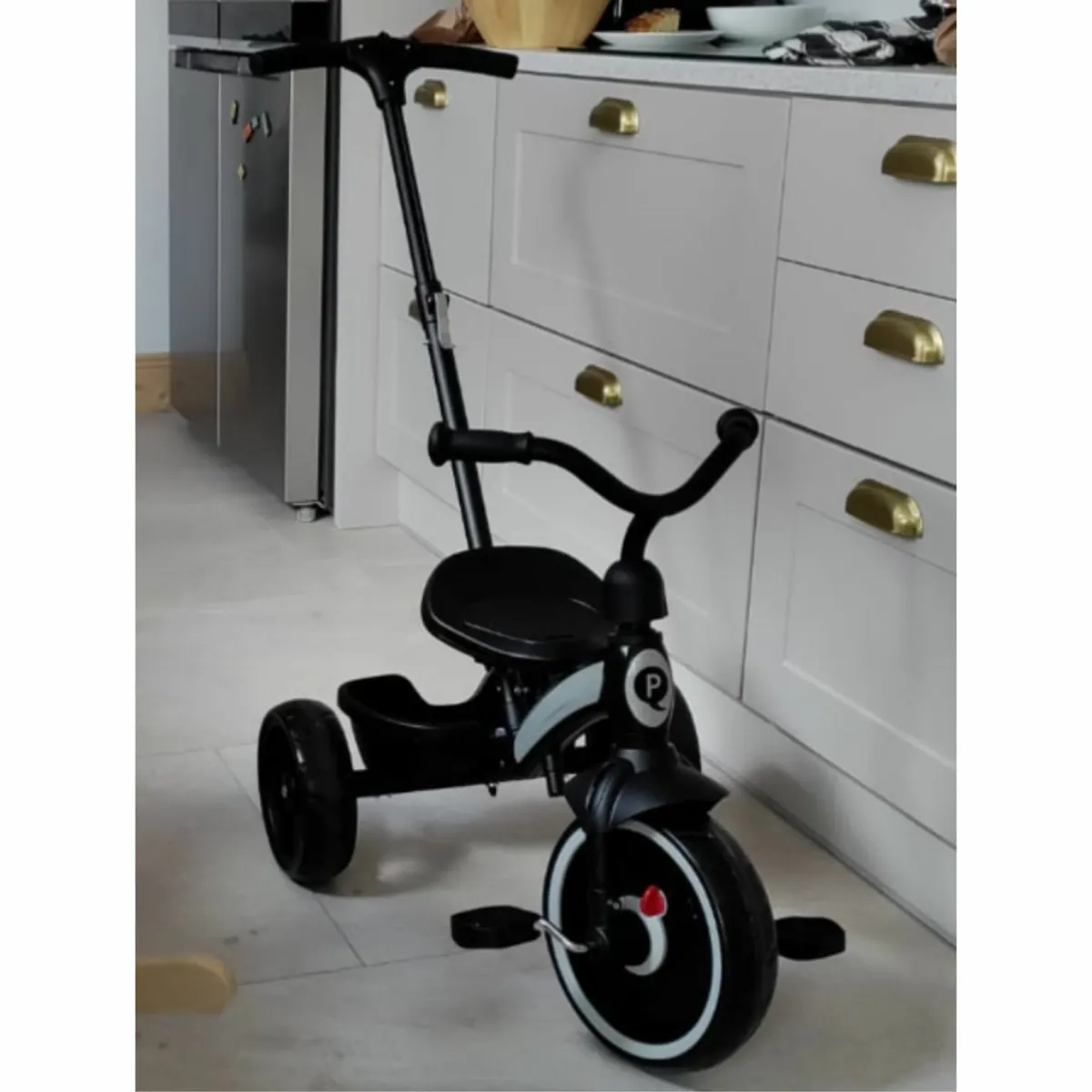 QPlay Elite Pro 2-in-1 Trike Push Bar Black - Image 1