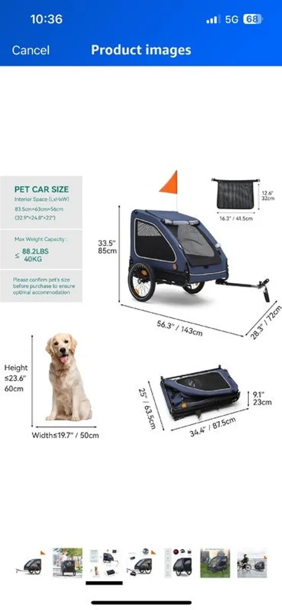 bike / dog trailer - Image 2