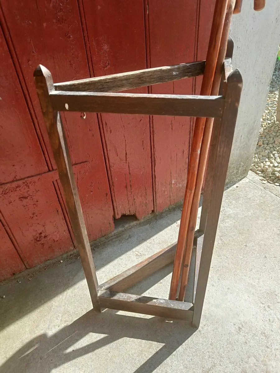 Umbrella stand and walking sticks - Image 2