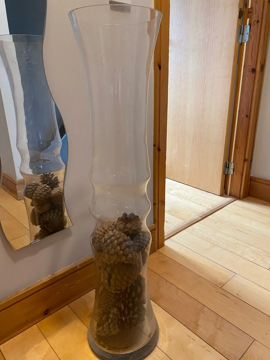 Very large glass vase