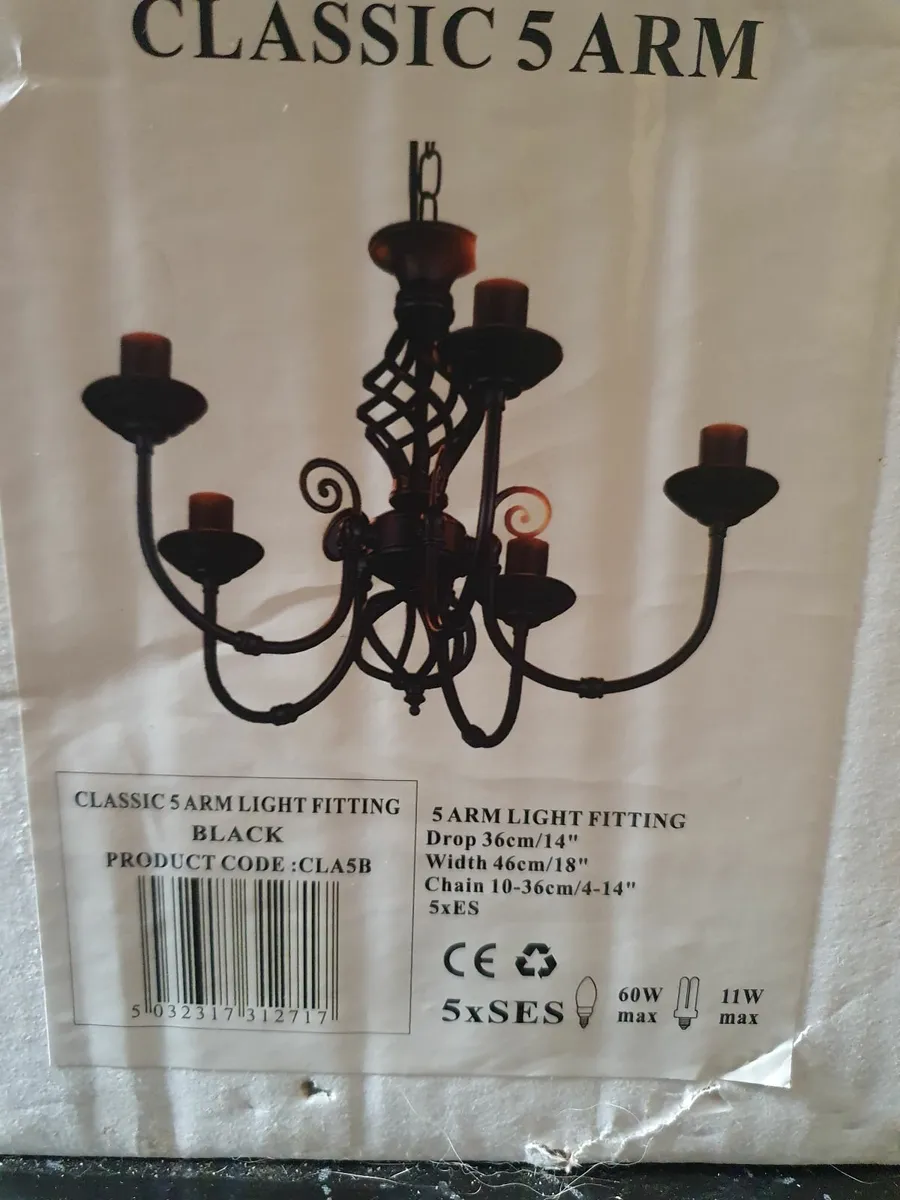 Classic 3 Arm / Classic 5 Arm Light Fittings - Image 2