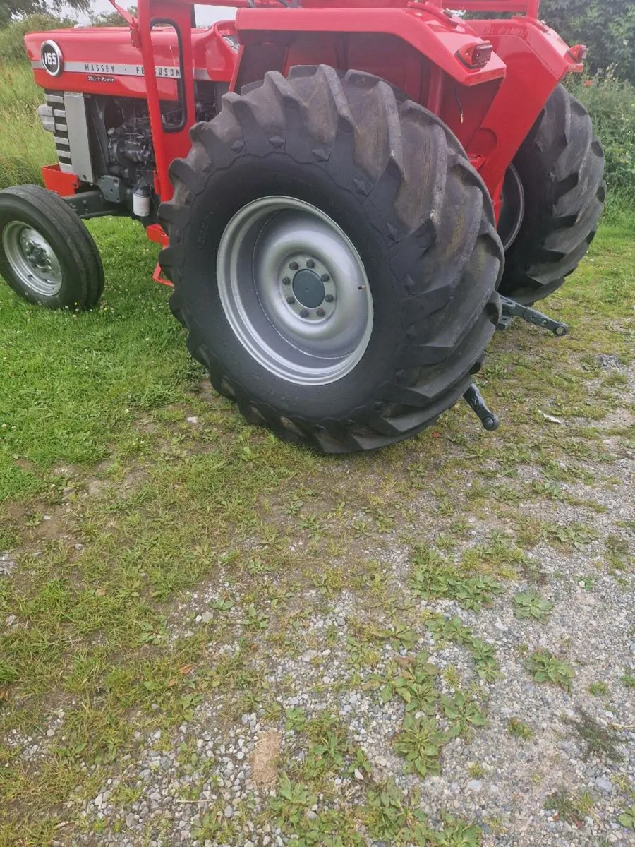 Set of wheels for 165, massy ferguson  65 centres - Image 1