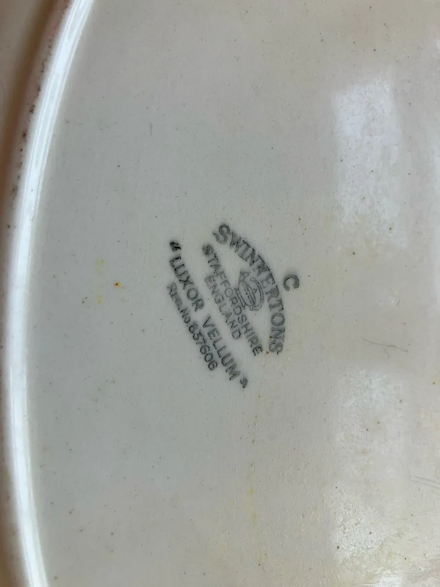 Vintage Staffordshire serving plate decorative - Image 3