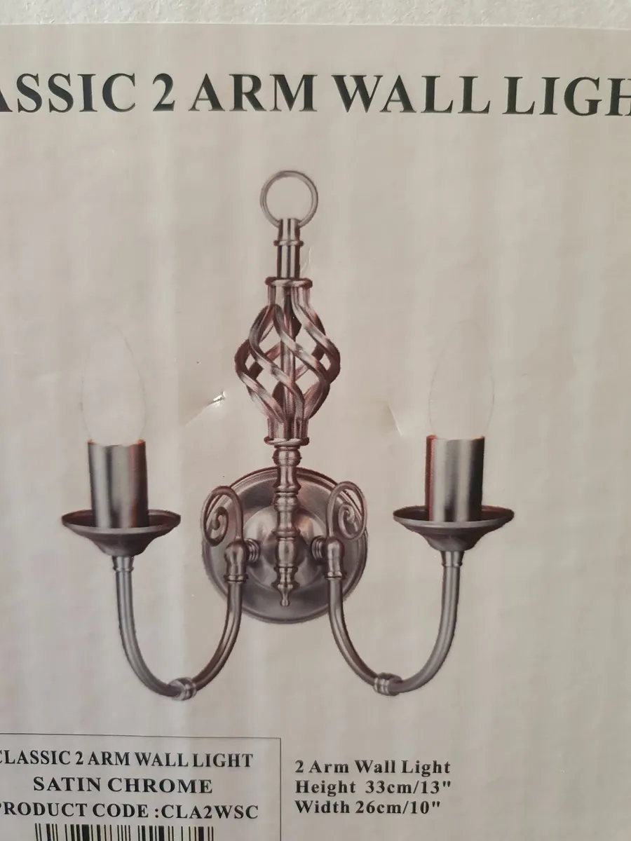 Classic 2 Arm Wall Light Fitting