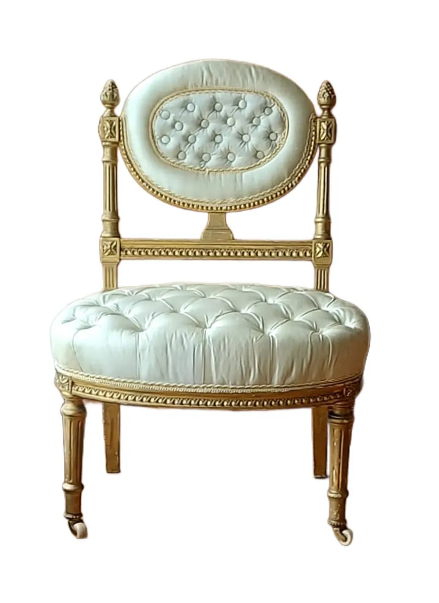 📍 CLEARANCE: PAIR of Louis XVI petite chairs - Image 4