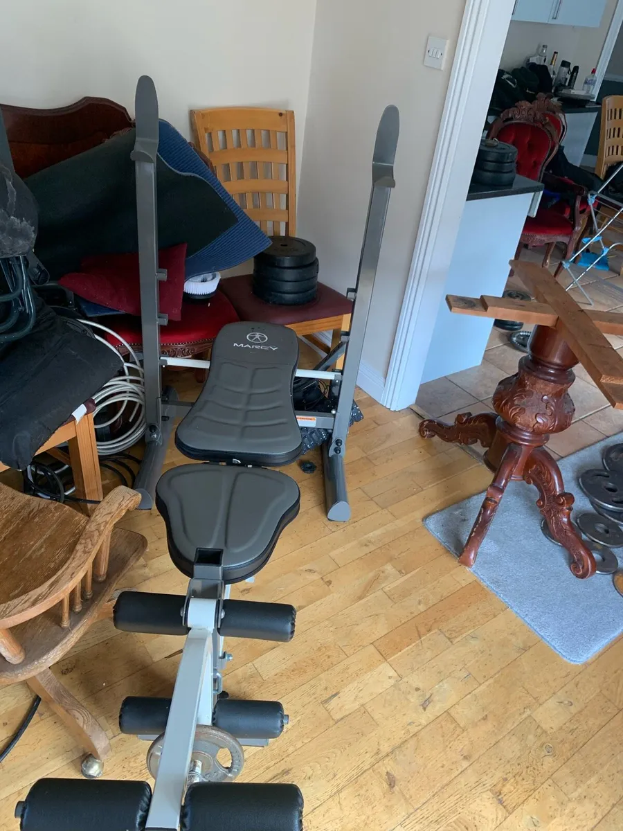 Weights, Olympic Bar, Adjustable Bench, Boxing Bag - Image 3