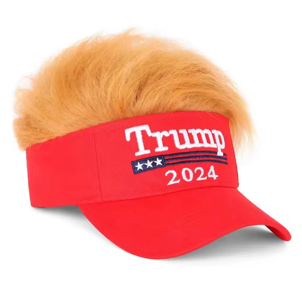 Trump Hats with Wigs 2024 Donald Trump Merchandise - Image 1