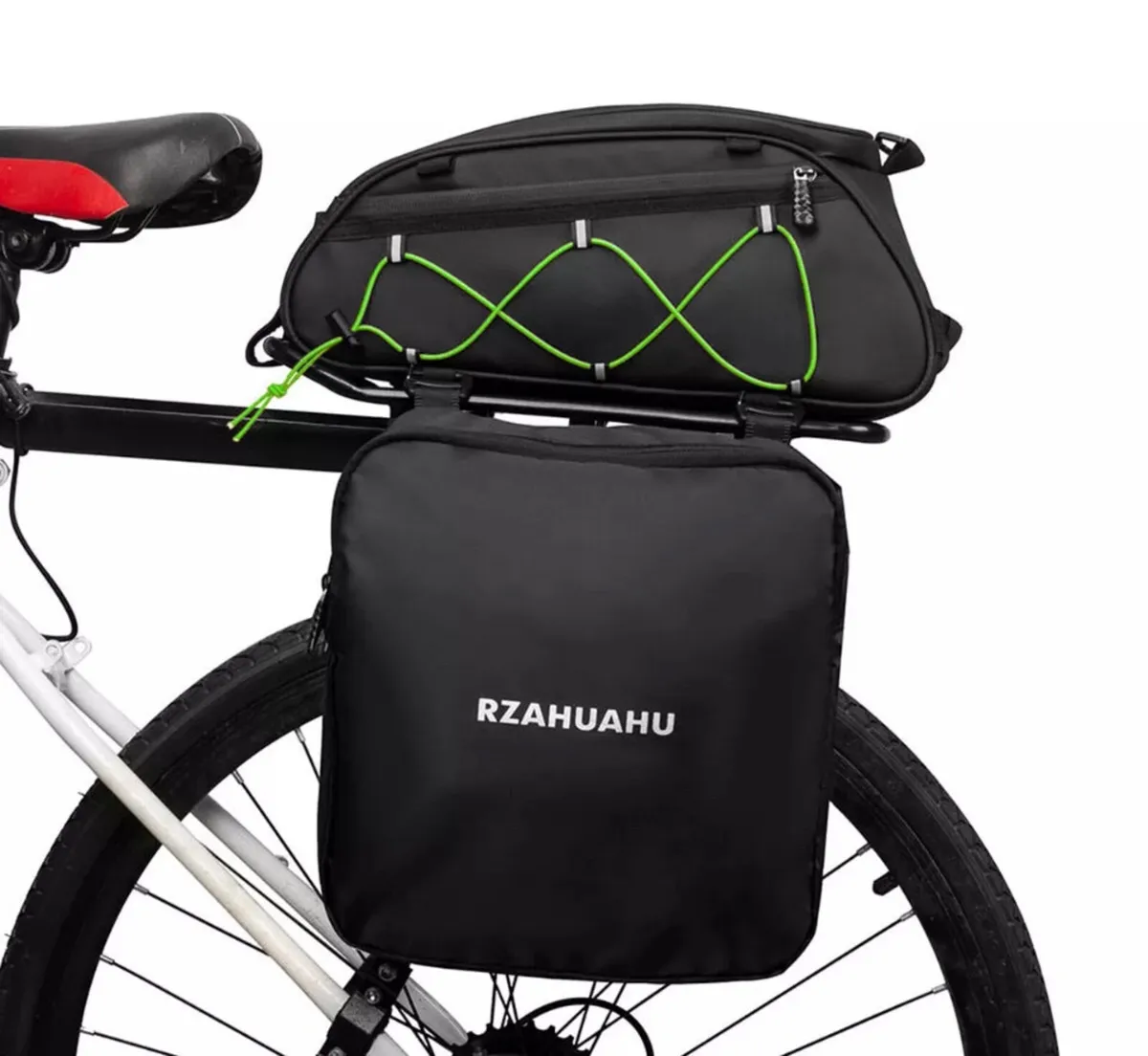 3 In 1 Bike Pannier Bag Bicycle Rear Rack Bag NEW - Image 2