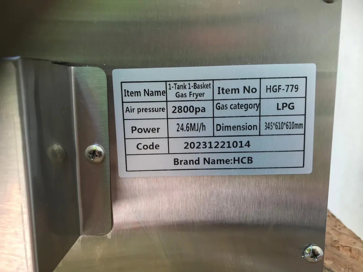 Commercial gas fryer 5KW - Image 4