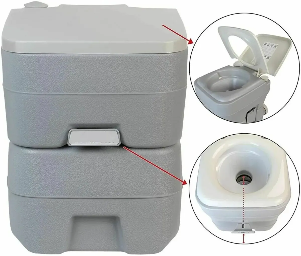 Camping Toilet Portable Fresh Deluxe Outdoor - Image 2