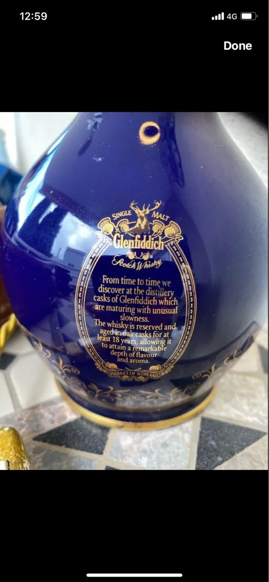 Glenfiddich Ancient Reserve Ceramic Decanter Lamp - Image 4