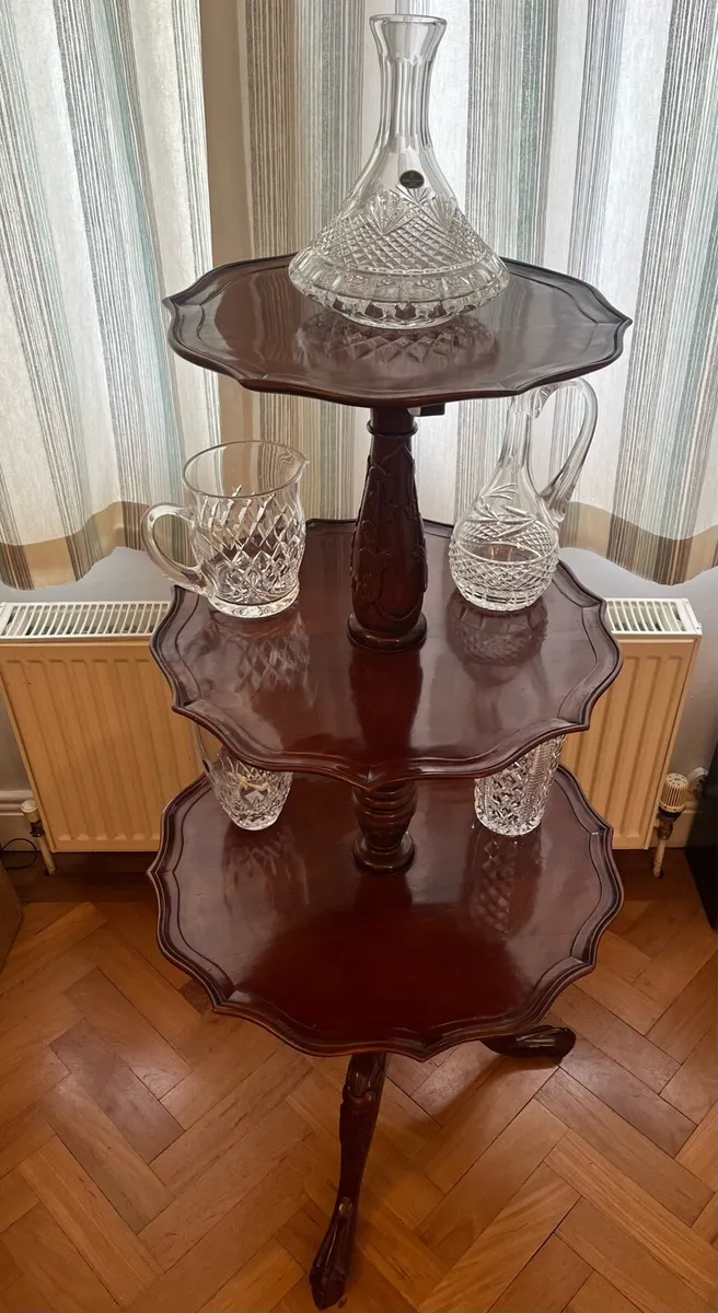 Edwardian Three Tier Table/ Dumbwaiter - Image 1