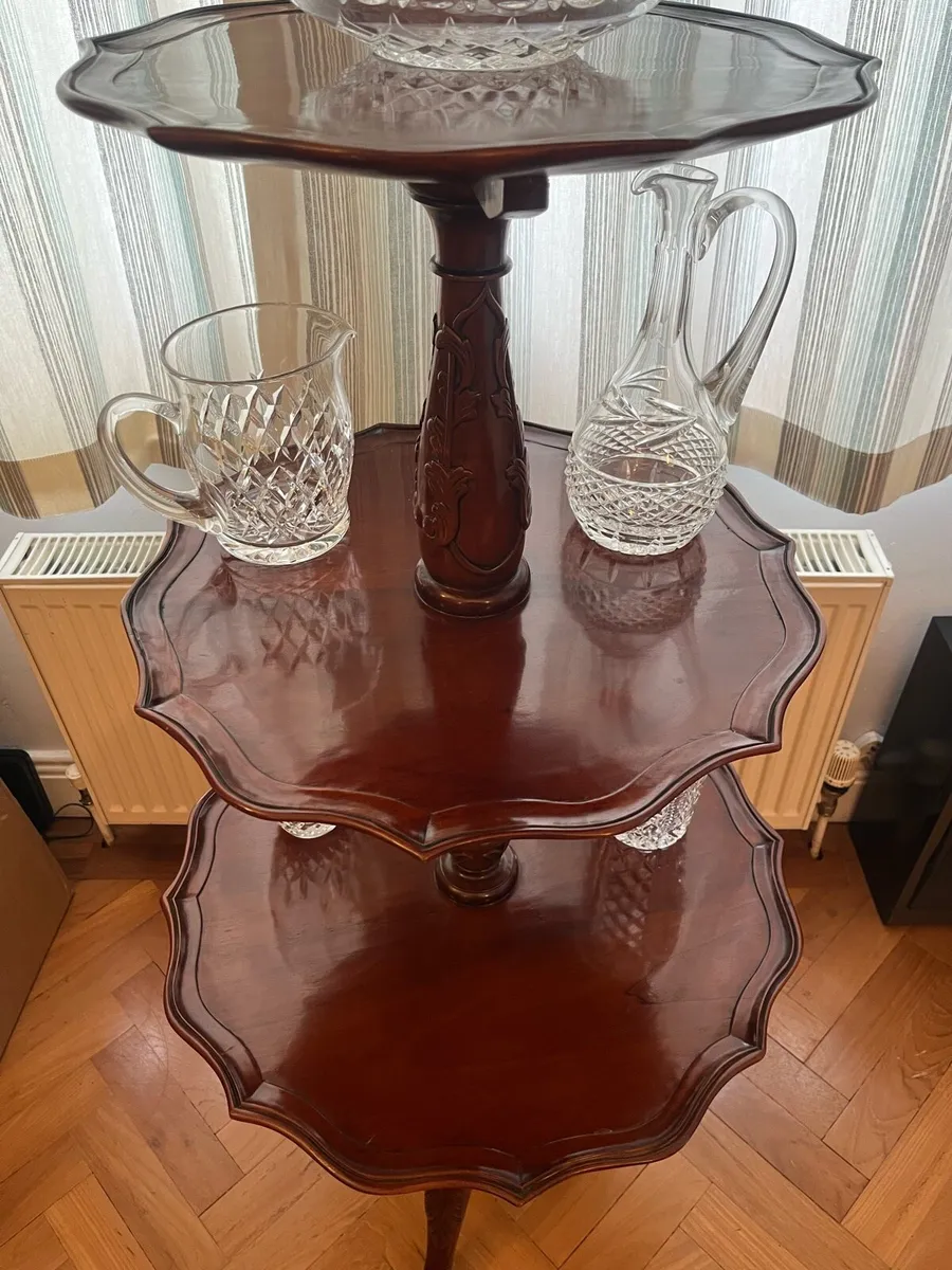 Edwardian Three Tier Table/ Dumbwaiter - Image 3