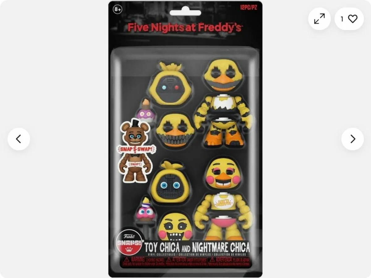 Funko Five Nights At Freddys Snaps Toy Chica Night - Image 4