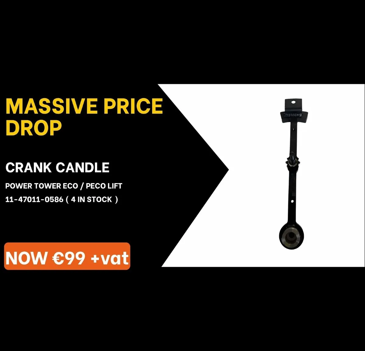 CRANK CANDLE POWERTOWER ECO / PECO LIFT