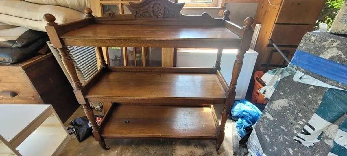 Mahogony drinks trolley - Image 1