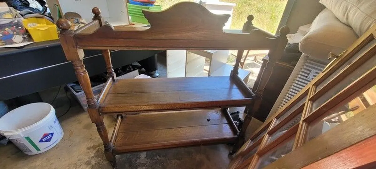 Mahogony drinks trolley - Image 3