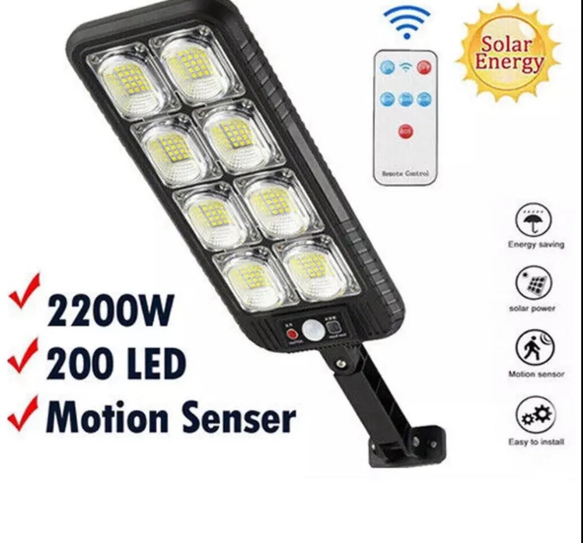 Solar Street Light LED with PIR Activation NEW - Image 3