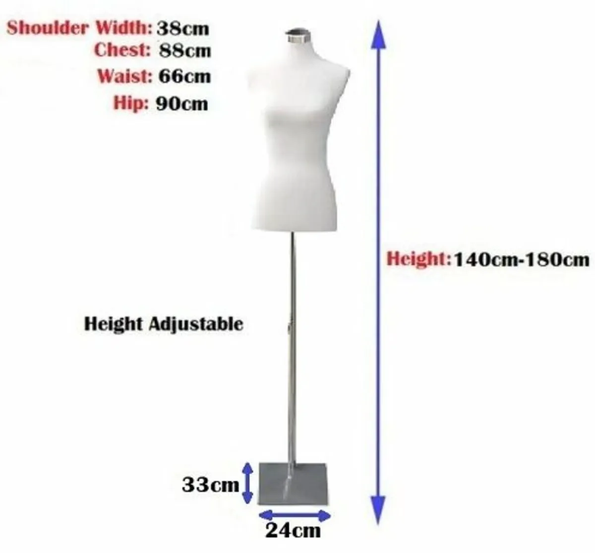 New Womens Tailors Bust Dummy - FREE Delivery - Image 3