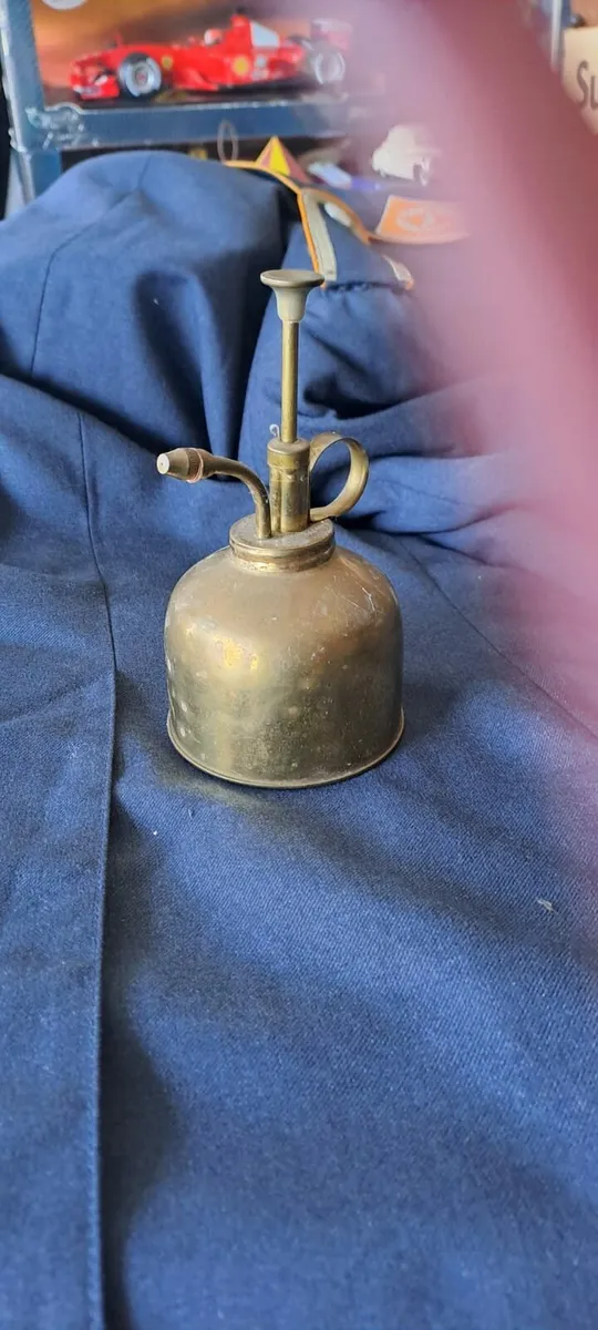 Vintage Brass Oil Can - Image 2