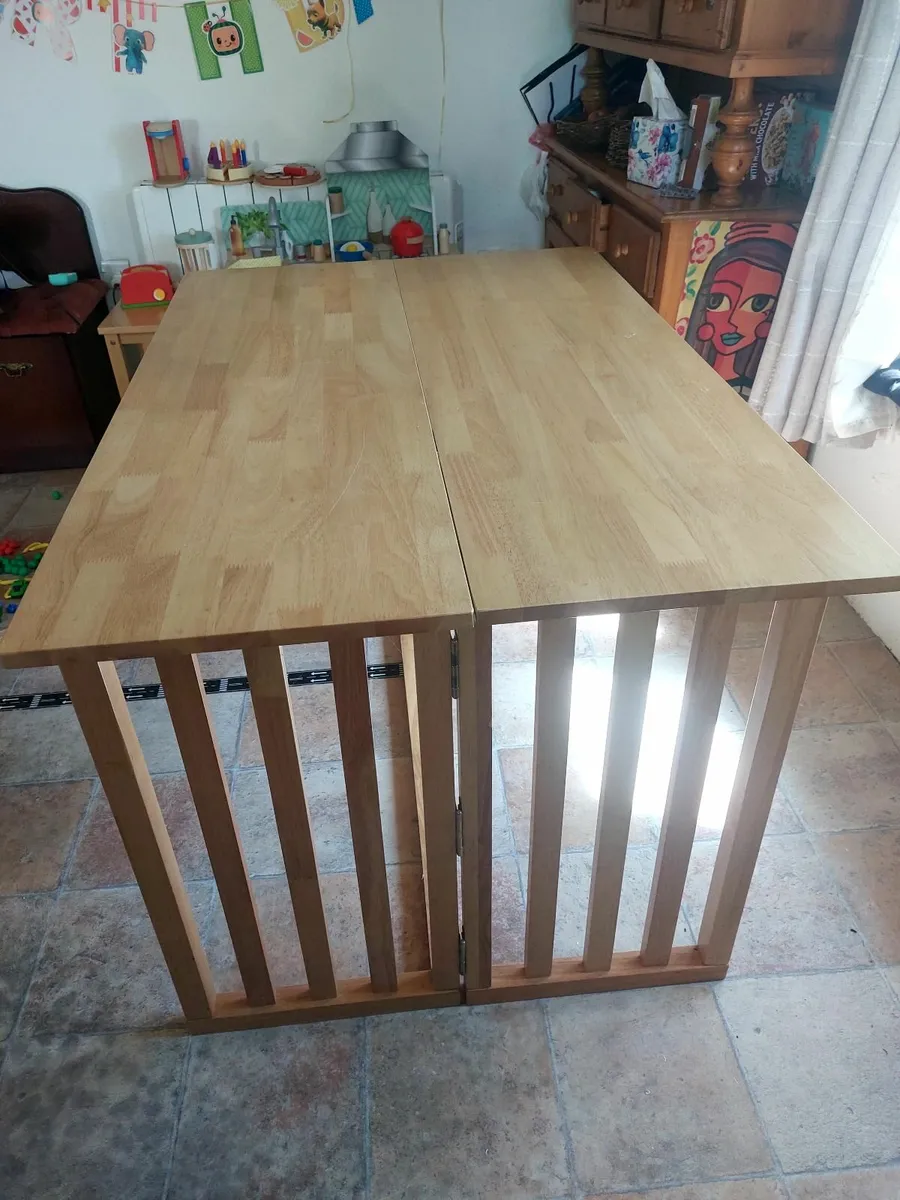 Table foldable - solid wood - Image 1