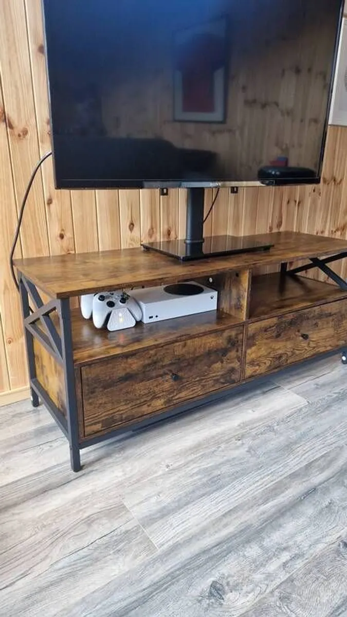 Dark wood TV Unit - Image 1