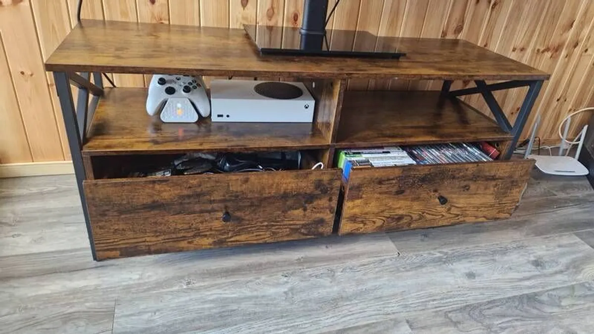 Dark wood TV Unit - Image 4