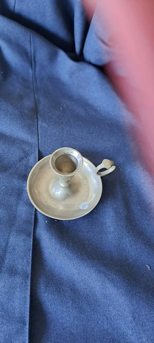 Vintage Hand Held Candle Holder - Image 1