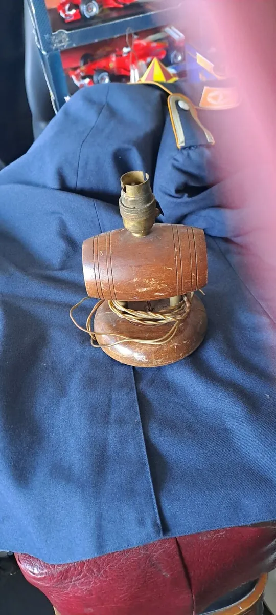 Vintage Barrel Table Lamp - Image 1