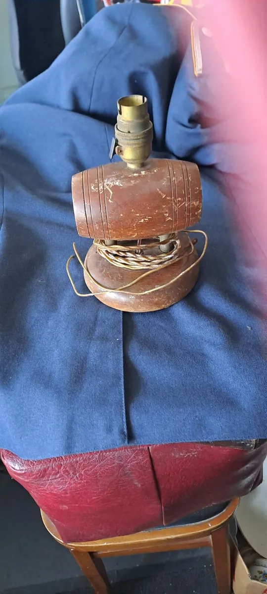Vintage Barrel Table Lamp - Image 2