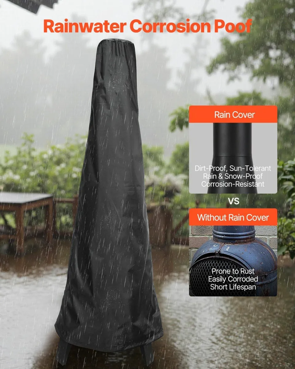 20 In Chiminea Outdoor Wood Burning Firepit - Image 2