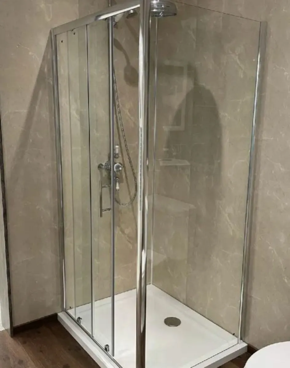 *EX-DISPLAY 1000MM SLIDING SHOWER DOOR -CHROME - Image 2