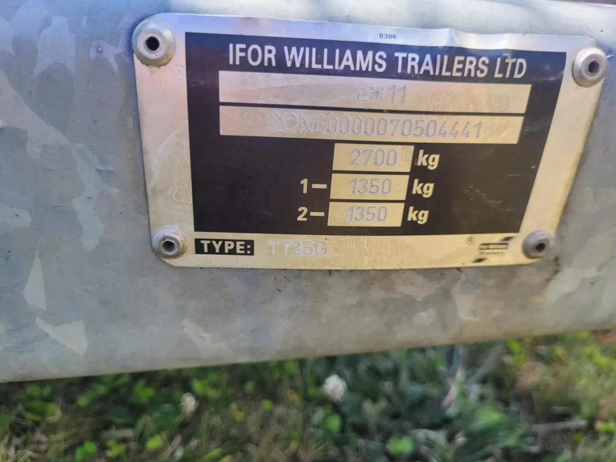 8x5 ifor Williams tipping trailer with creels - Image 4