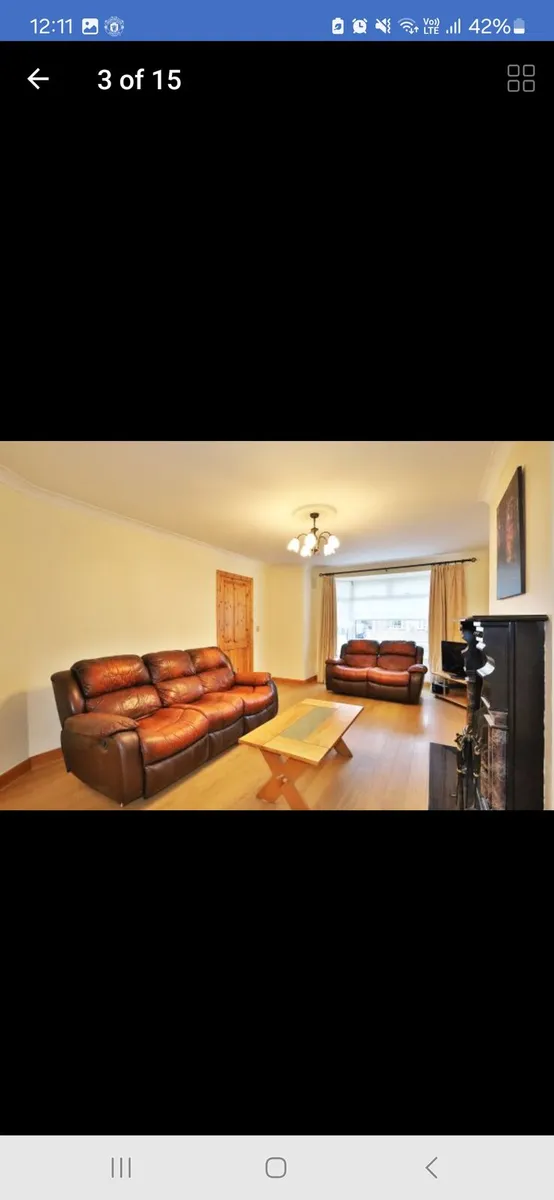 3&2 seater leather recliner