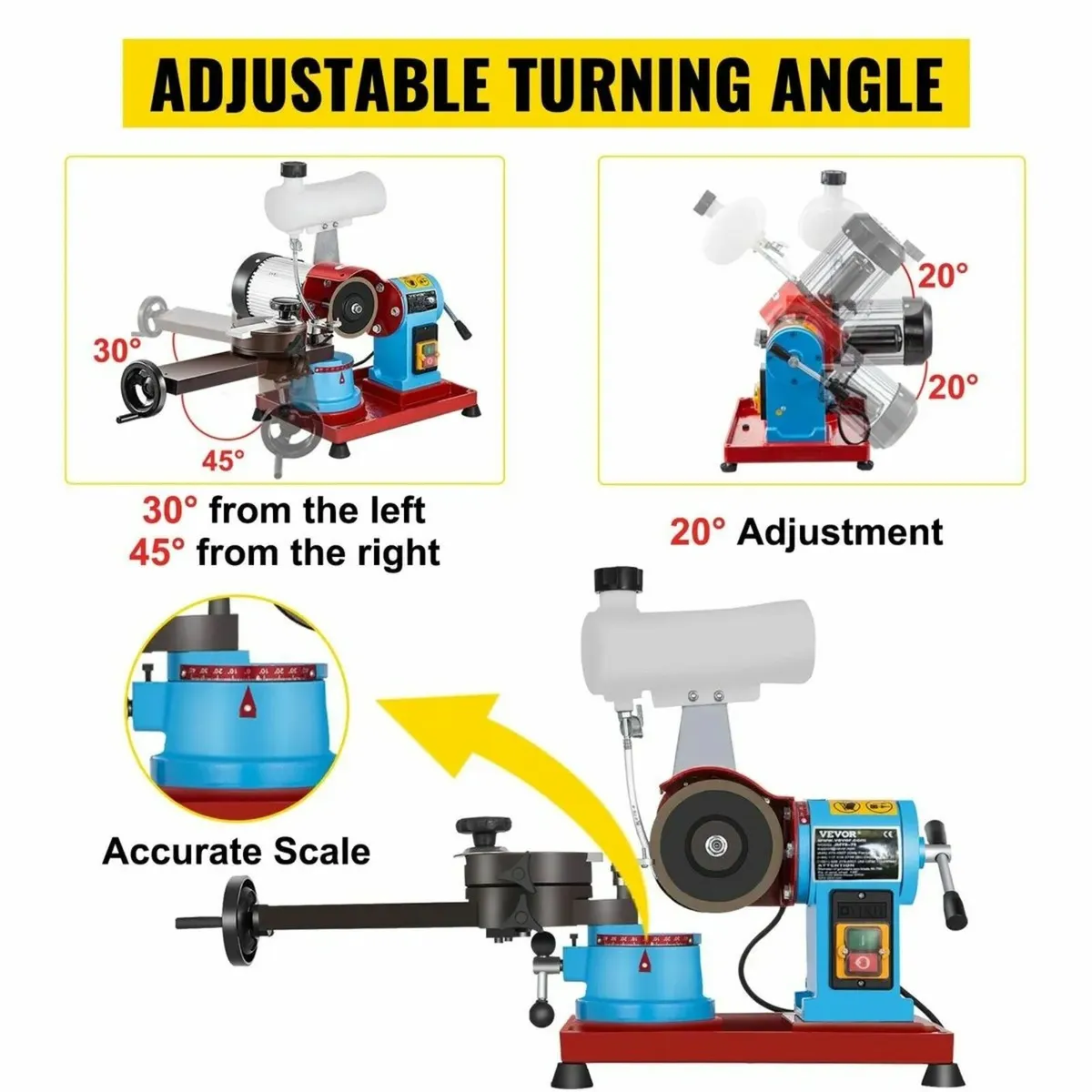 Saw Blade Sharpener 230V Adjustable Angle Grinder - Image 3
