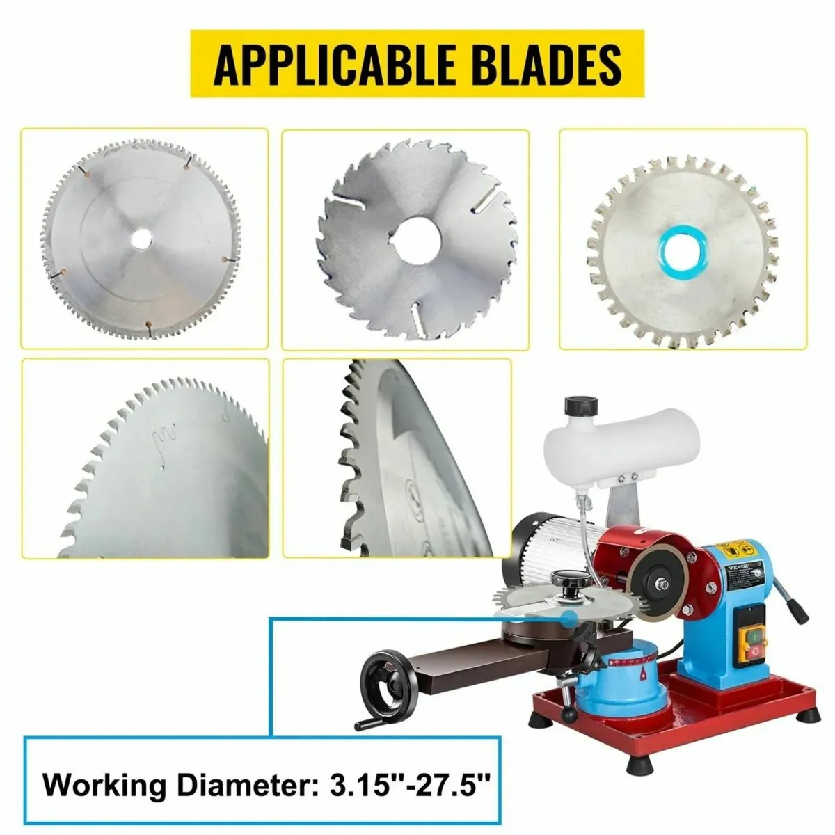 Saw Blade Sharpener 230V Adjustable Angle Grinder - Image 4