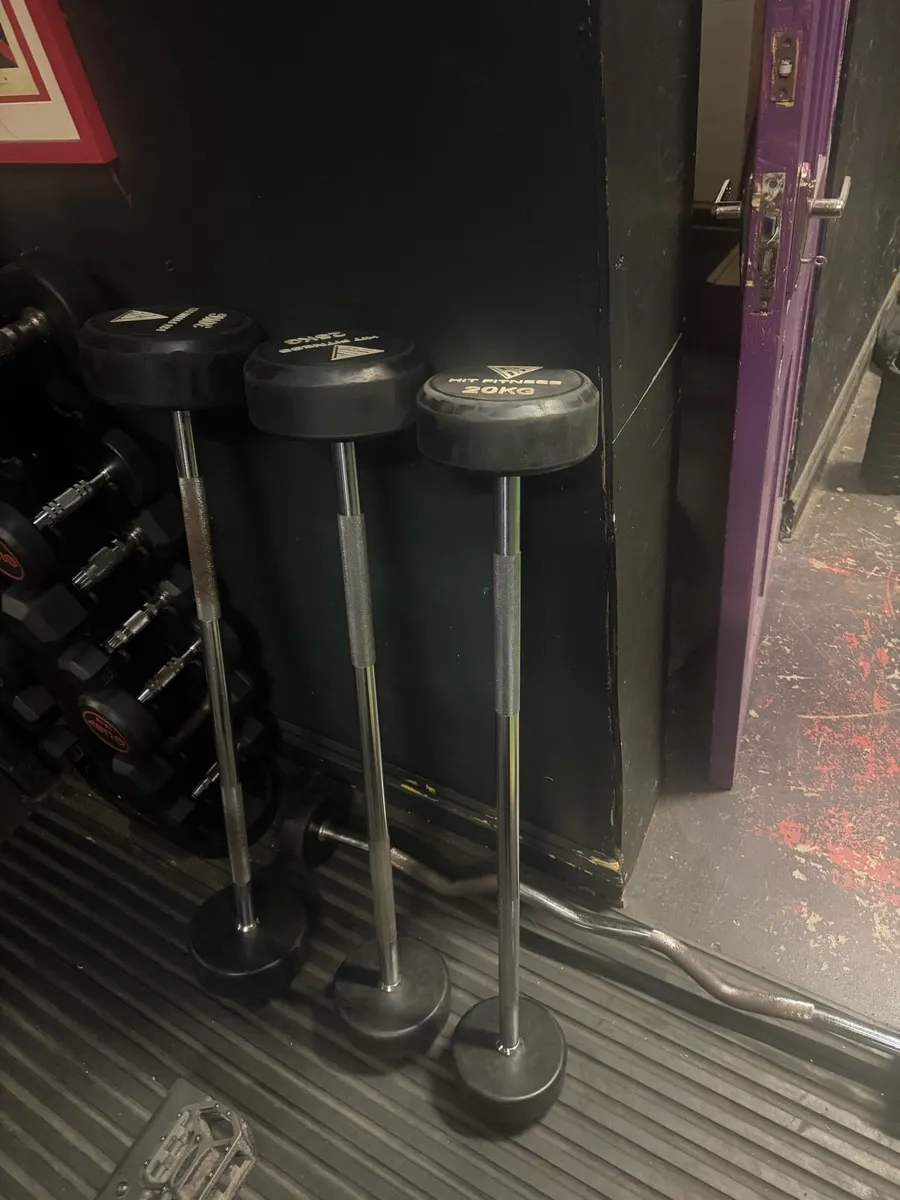 Hit Fitness weight bar rubber ends