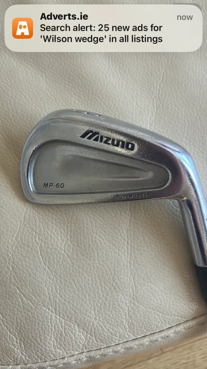Mizuno MP 60 3 iron stiff shaft midsize grip - Image 1