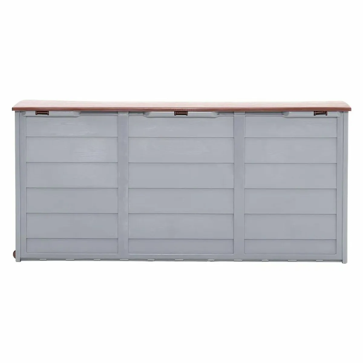 290L Water Resistant Plastic Deck Box in Grey - Image 3