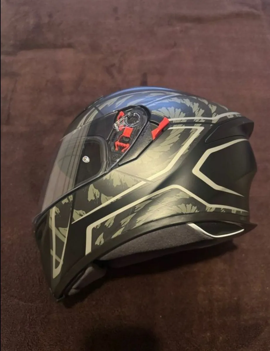 AGV K5 S TORNADO MATT BLACK - SILVER (brand new) - Image 2