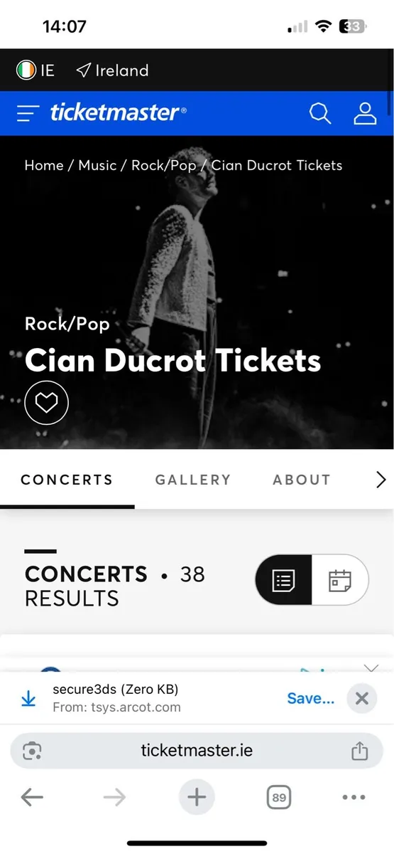 Cian Ducrot tickets July 19th Cork