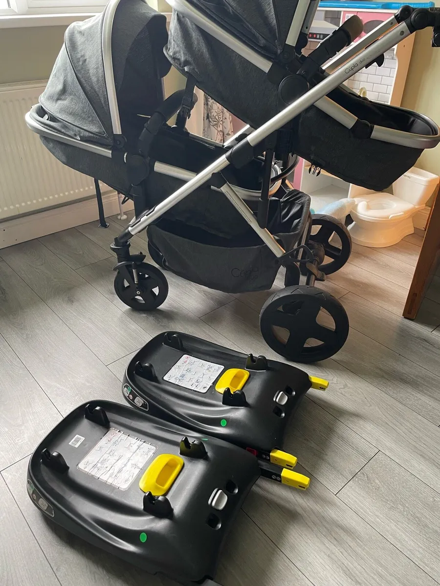 Cupla double buggy with extras. - Image 1