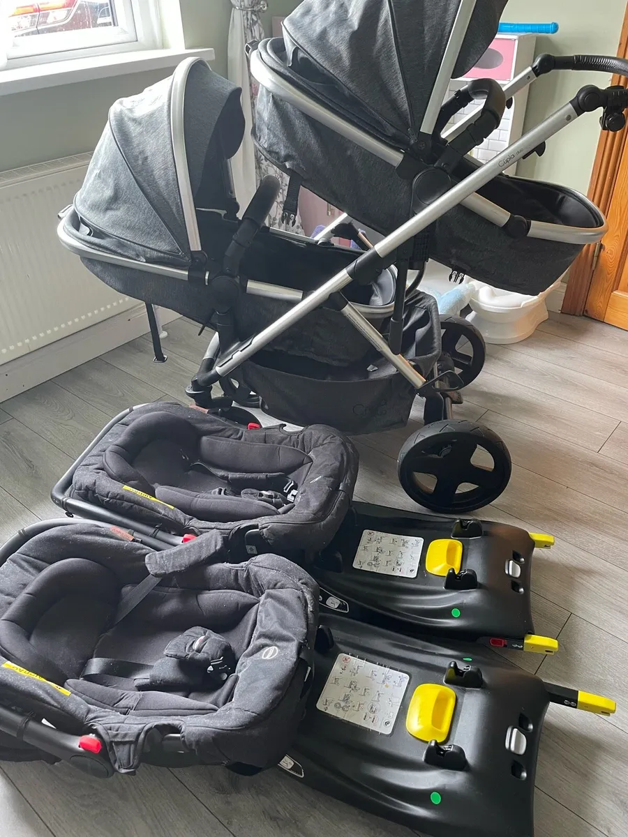 Cupla double buggy with extras. - Image 2